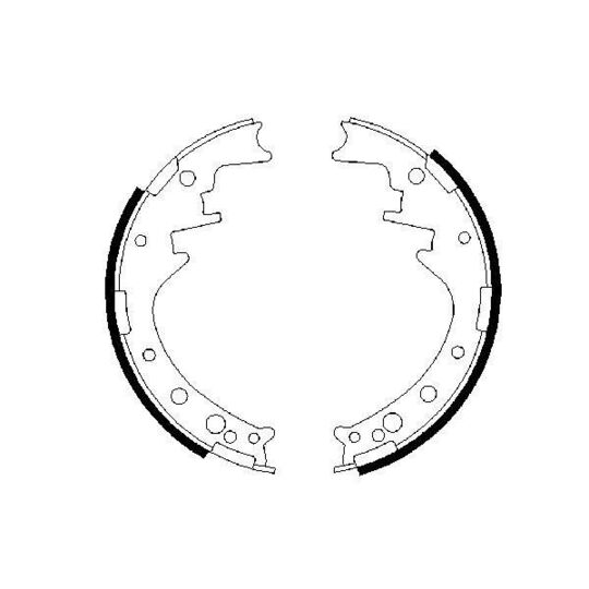 0 986 487 292 - Brake Shoe Set 