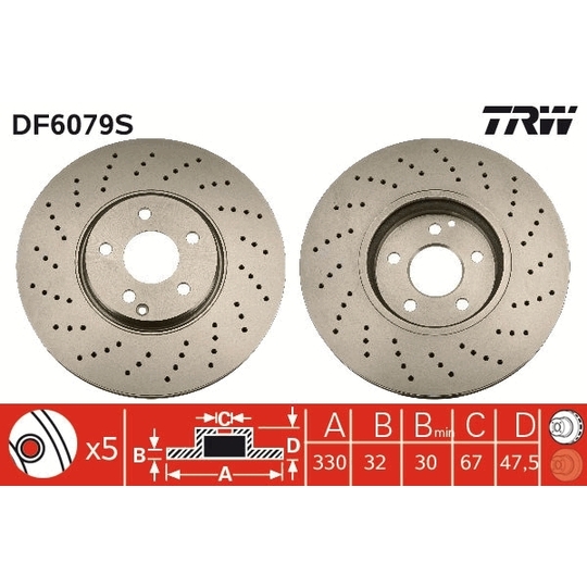 DF6079S - Brake Disc 