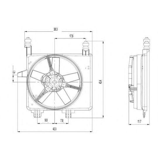 47022 - Fan, radiator 