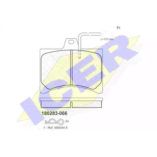 180283 - Brake Pad Set, disc brake 