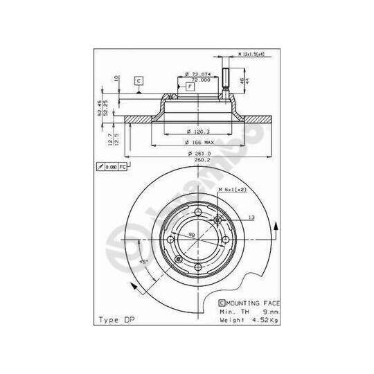 08.4070.10 - Brake Disc 