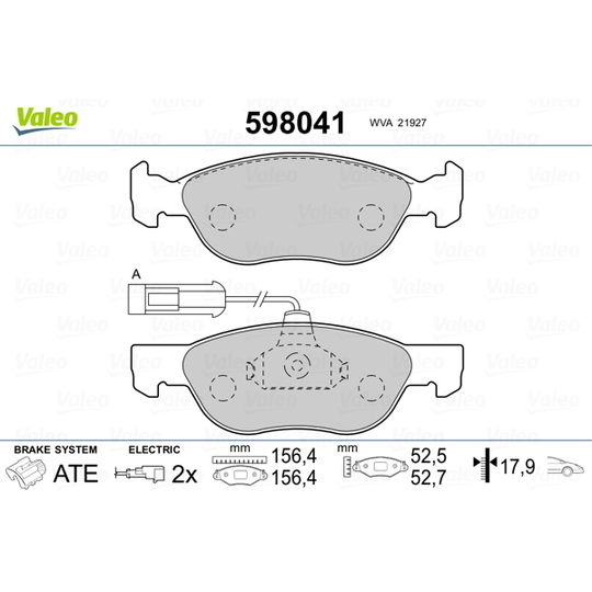 598041 - Brake Pad Set, disc brake 