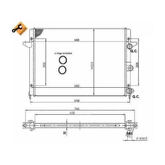 53959 - Radiator, engine cooling 