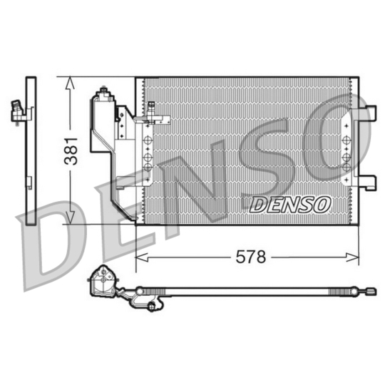 DCN17002 - Condenser, air conditioning 