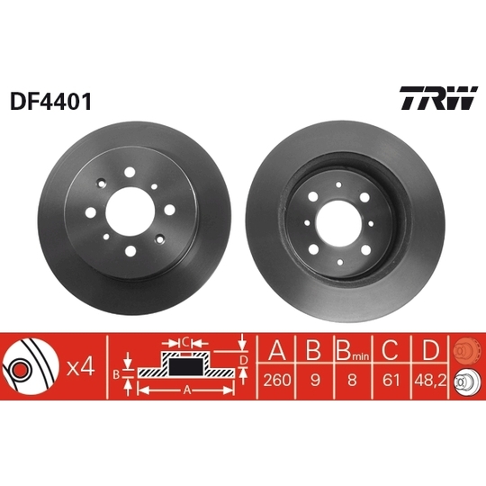 DF4401 - Brake Disc 