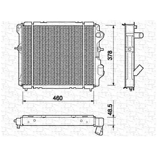 350213227000 - Radiaator, mootorijahutus 