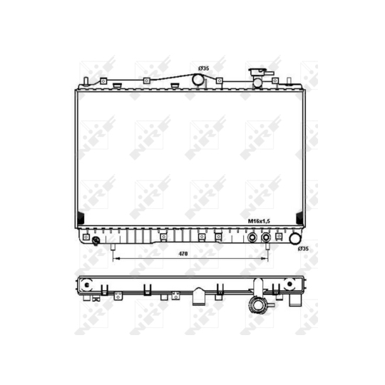 53259 - Radiator, engine cooling 