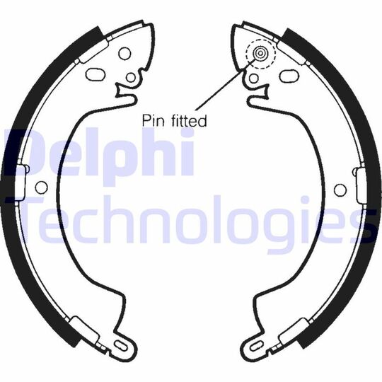 LS1344 - Brake Shoe Set 