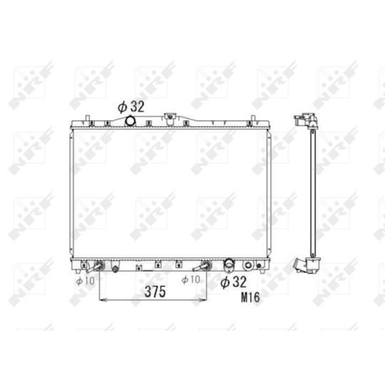 53677 - Radiator, engine cooling 