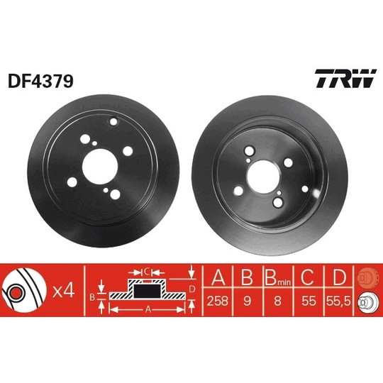 DF4379 - Brake Disc 