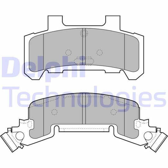 LP1257 - Brake Pad Set, disc brake 