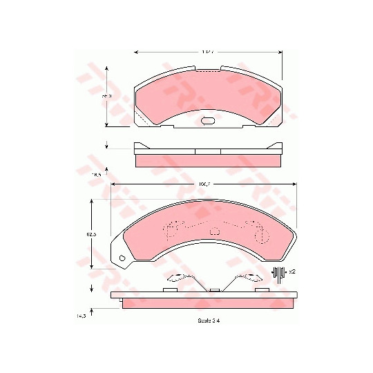 GDB4048 - Brake Pad Set, disc brake 