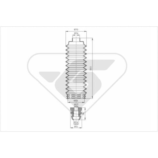 KP094 - Dust Cover Kit, shock absorber 