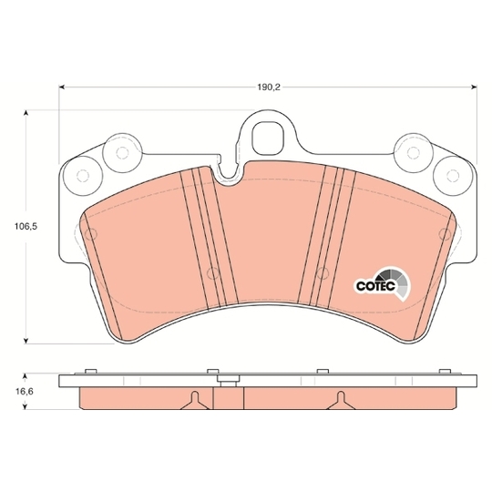 GDB1548 - Brake Pad Set, disc brake 