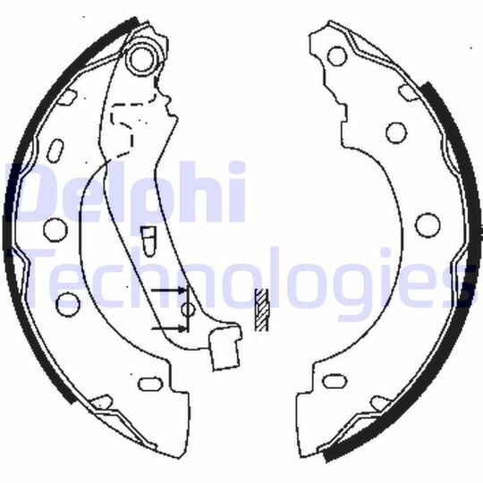 LS1842 - Brake Shoe Set 