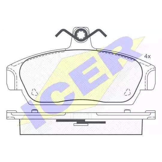 180806 - Brake Pad Set, disc brake 