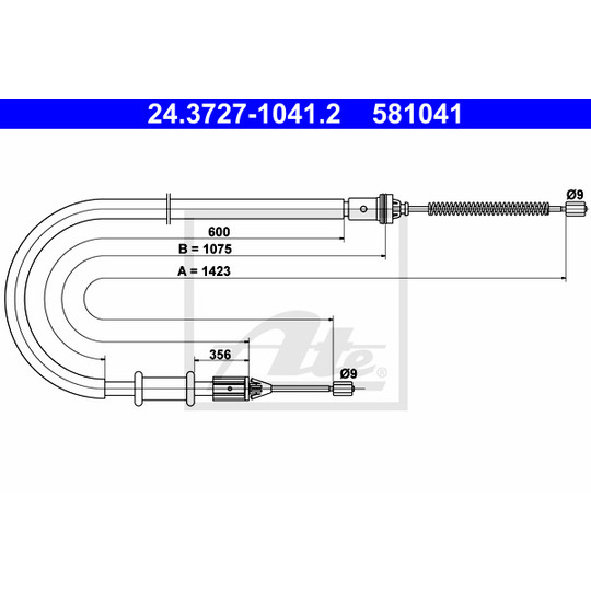 24.3727-1041.2 - Cable, parking brake 