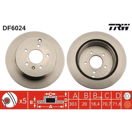 DF6024 - Brake Disc 