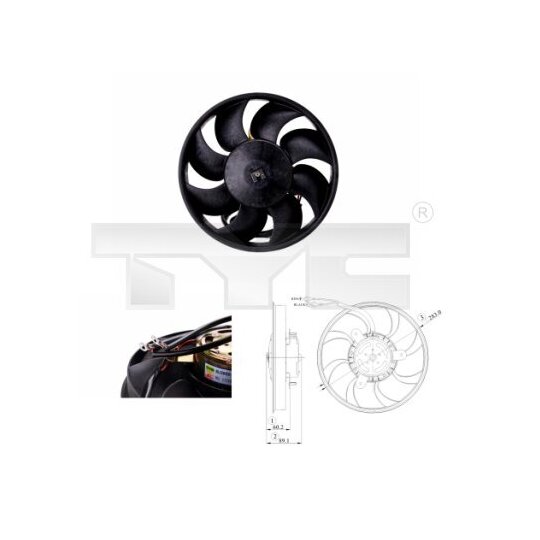 802-0010 - Fan, radiator 