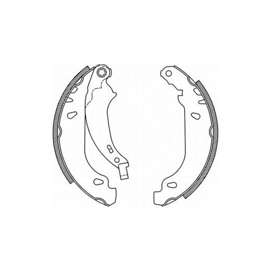 C0P019ABE - Brake Shoe Set 