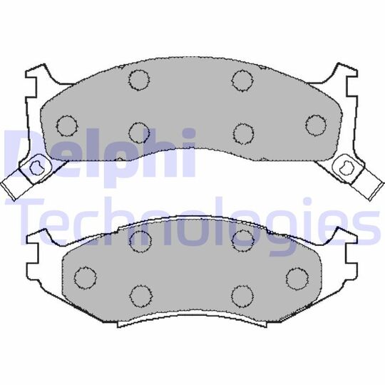 LP892 - Brake Pad Set, disc brake 