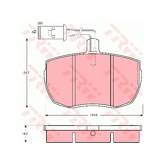 GDB779 - Brake Pad Set, disc brake 