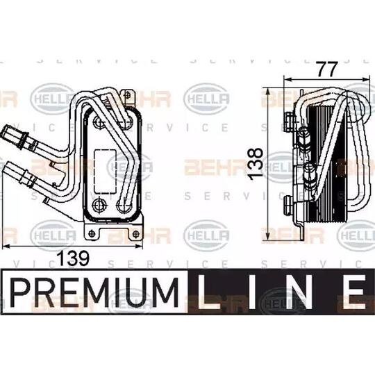 8MO 376 747-101 - Oil Cooler, engine oil 