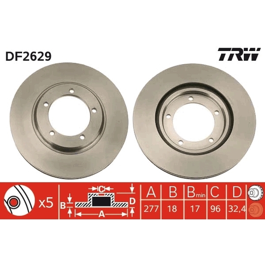 DF2629 - Brake Disc 