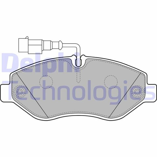 LP2043 - Brake Pad Set, disc brake 