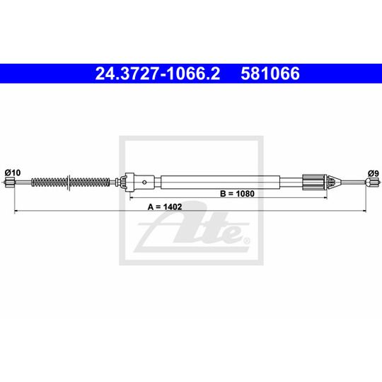 24.3727-1066.2 - Cable, parking brake 