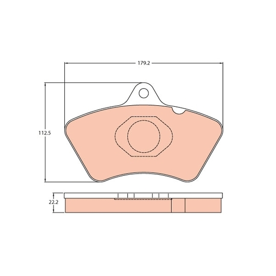 GDB5080 - Brake Pad Set, disc brake 