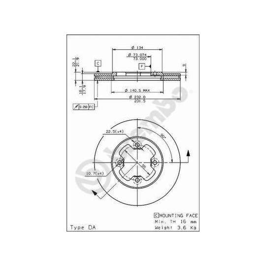 09.5947.10 - Brake Disc 