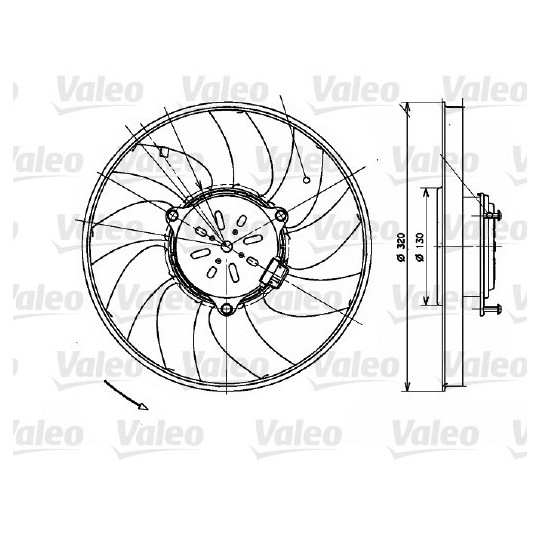 696082 - Fan, radiator 