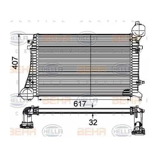 8ML 376 746-131 - Kompressoriõhu radiaator 
