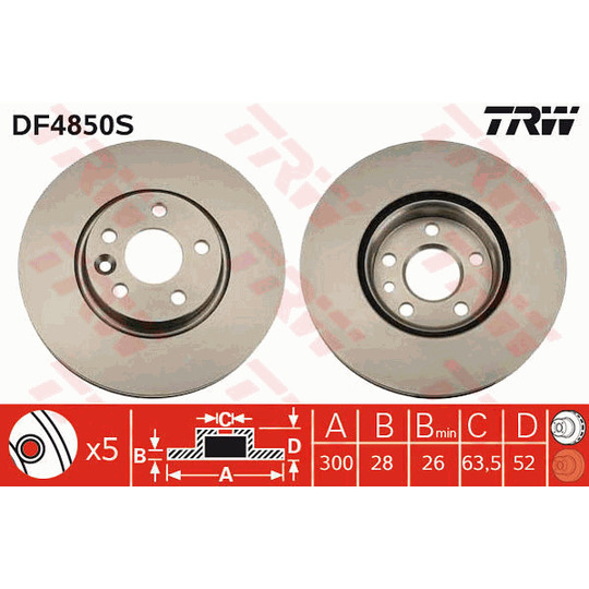 DF4850S - Brake Disc 