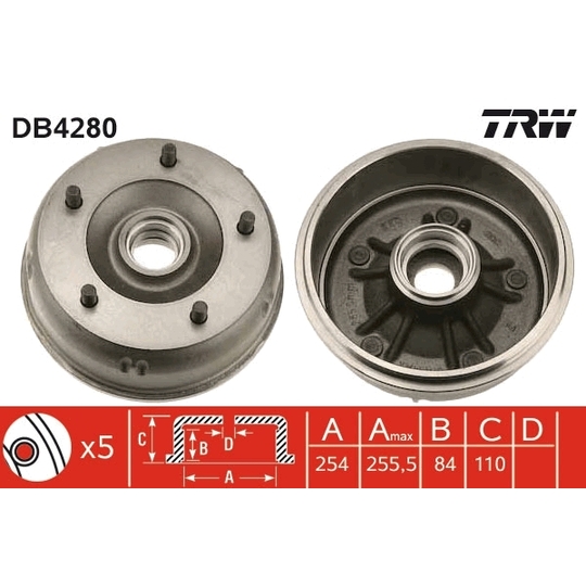 DB4280 - Brake Drum 