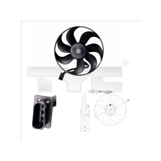 837-0002 - Fan, radiator 