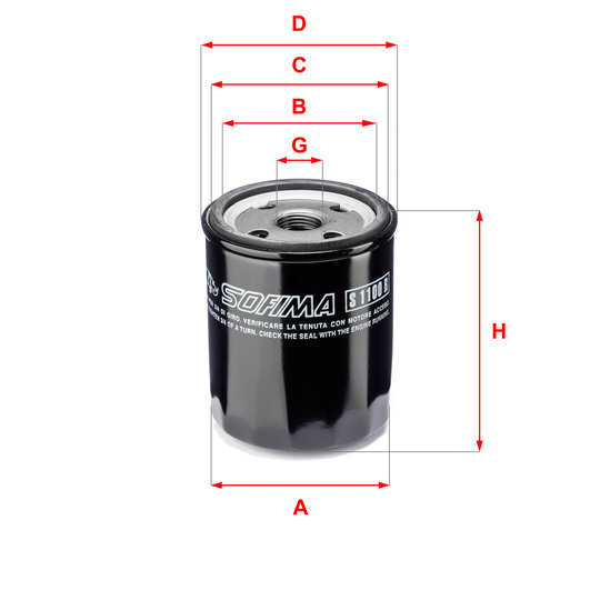 S 1100 R - Oil filter 