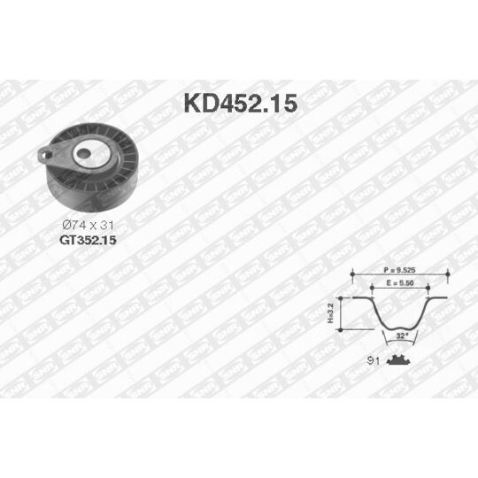 KD452.15 - Timing Belt Set 