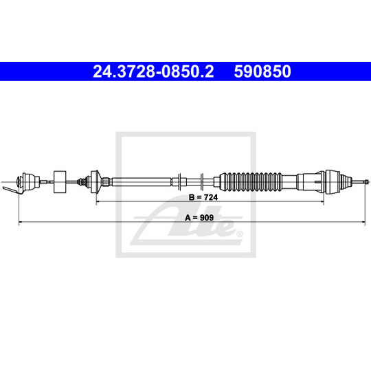 24.3728-0850.2 - Clutch Cable 