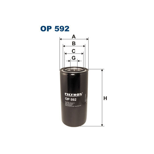 OP 592 - Oil filter 