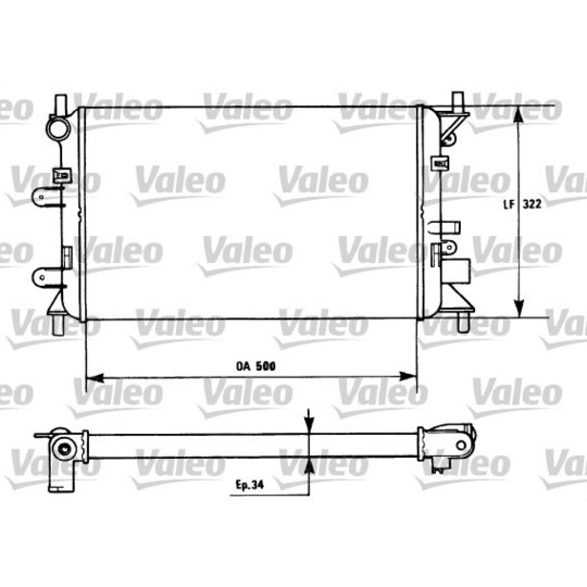 730857 - Radiator, engine cooling 