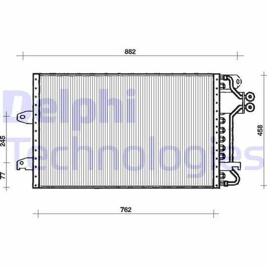 TSP0225030 - Condenser, air conditioning 