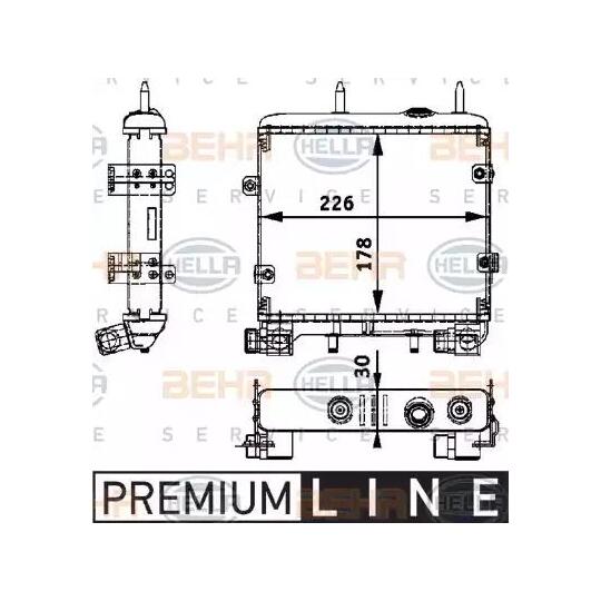 8MO 376 725-281 - Oil Cooler, engine oil 