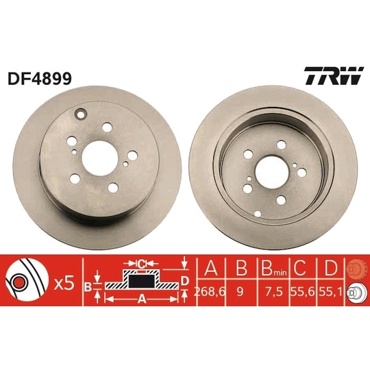 DF4899 - Brake Disc 