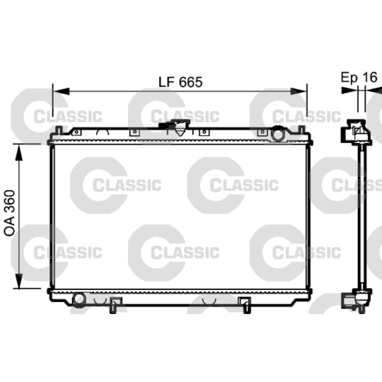 232528 - Radiator, engine cooling 