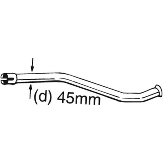 889-150 - Repair Pipe, catalytic converter 