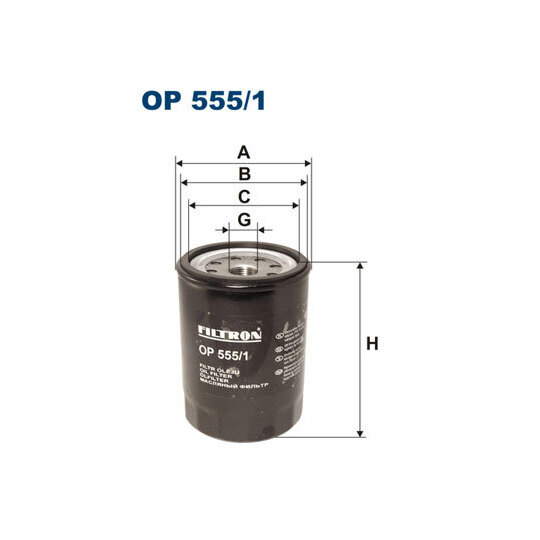OP 555/1 - Oil filter 
