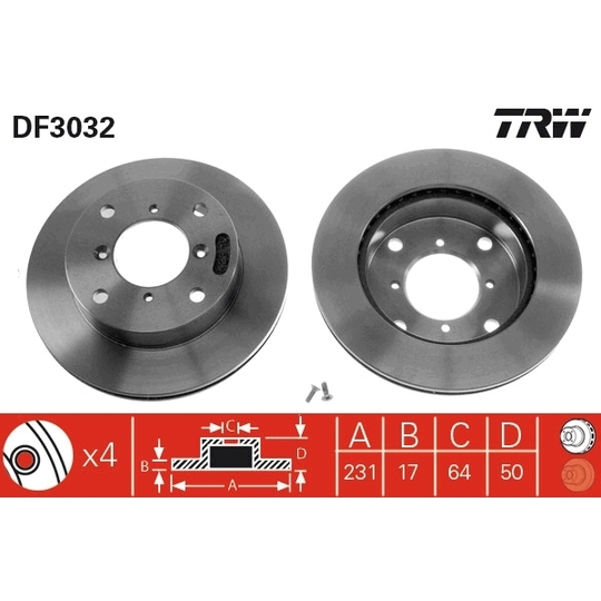 DF3032 - Brake Disc 