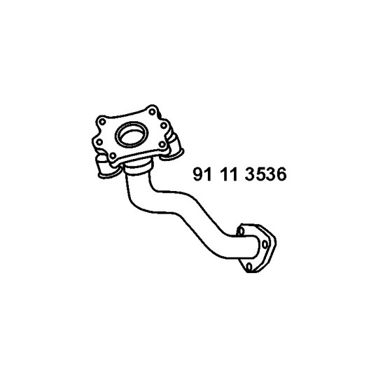 91 11 3536 - Exhaust pipe 